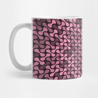 Warped Metaballs Pattern (Rose Gold) Mug